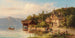 Lavandières sur le rivage du lac - Anton Hugo Ullik — vy av konstverket