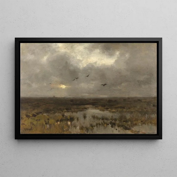 Le Marais - Anton Mauve — inramlat konstverk på väggen