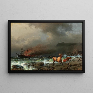 Anton Melbye - The Wreck of the Anglo Saxon.webp