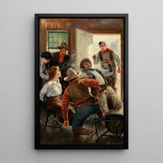Anton Otto Fischer - Saloon Shoot Out.webp