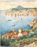 En vy över Dubrovnik - Anton Perko — vy av konstverket