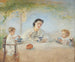 La famille de l'artiste au petit-déjeuner - Anton Romako — vy av konstverket