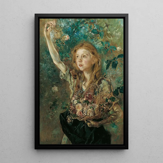 Anton Romako - Die Rosenpflckerin.webp