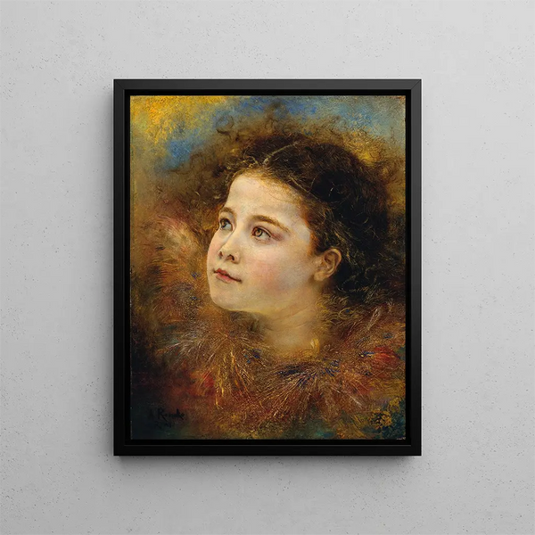 Anton Romako - Mdchen mit hrenhalskrause.webp