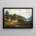 Vue de Bad Ischl - Anton Schiffer — inramlat konstverk på väggen