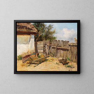 Anton Schrdl - In The Farmhouse Garden.webp