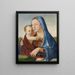 Vierge à l'Enfant - Antonello da Messina — inramlat konstverk på väggen