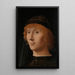 Reproduktion av målningen Porträtt av en ung man - Antonello da Messina