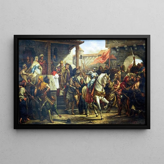 Antoni Zembaczyski - Wadysaw Herman blesses Bolesaw the WryMouthed before a war campaign.webp