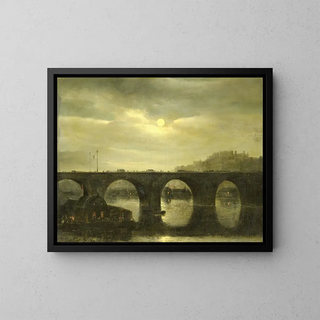 Antonie Waldorp - One of the Bridges over the Seine Paris in the Moonlight.webp