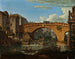 Pont Cestio i Rom - Antonio Aquaroni — vy av konstverket
