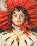 Le chapeau rouge - Antonio Barzaghi-Cattaneo — vy av konstverket