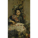 En flicka - Antonio Mancini — vy av konstverket