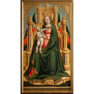 Antonio Vivarini - The Virgin and Child Enthroned and Two Angels.webp