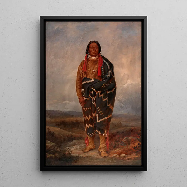 Reproduktion av målningen Indien Apache - Antonio Zeno Shindler
