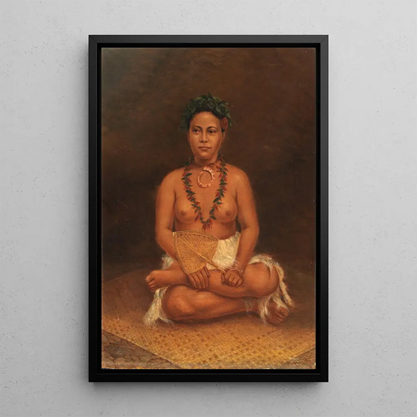 Reproduktion av målningen av Samoansk kvinna - Antonio Zeno Shindler
