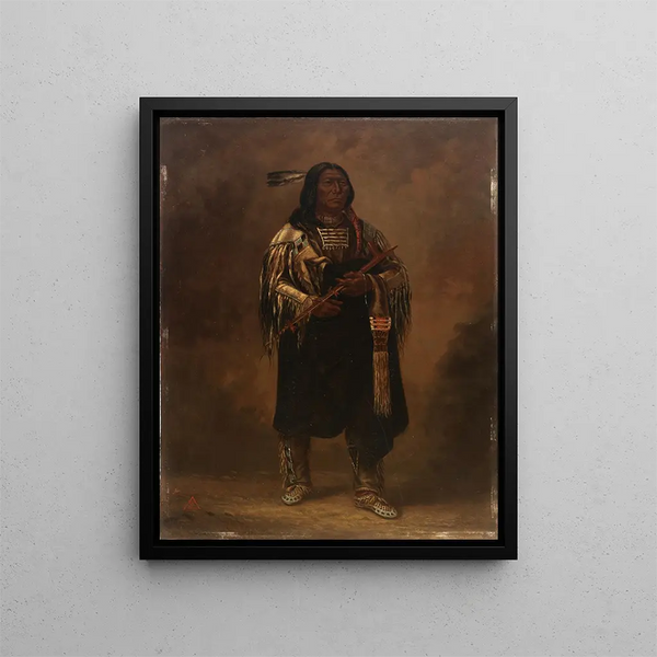 Buffle de Tatanka - Antonio Zeno Shindler — inramlat konstverk på väggen