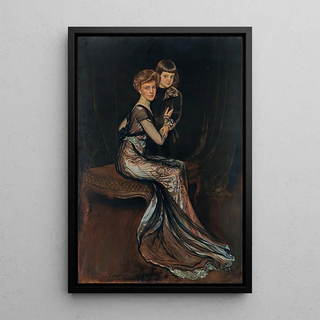 Antonio de La Gandara - Portrait of Leonor Uriburu de Anchorena 18841975 with her son Emilio.webp
