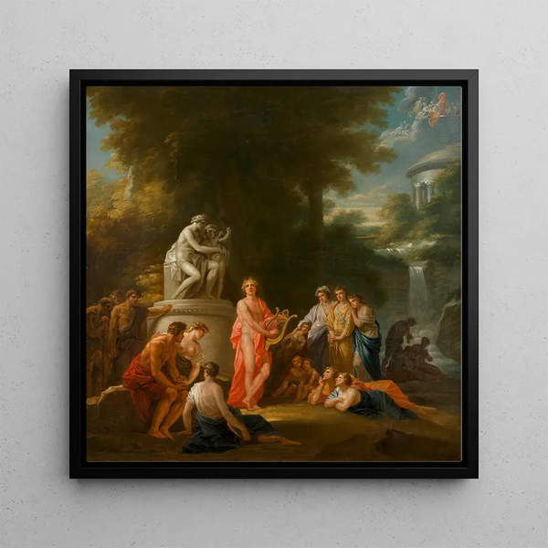 Apollon joue de la lyre dans le cercle des bergers Projet pour le rideau de l'Ancien Burgtheater - Heinrich Friedrich Füger