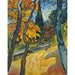 Reproduktion av målningen Träd i Asylträdgården - Vincent van Gogh