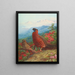 Le Satyre tragopan - Archibald Thorburn — inramlat konstverk på väggen