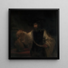 Aristote med ett Hómère-huvud - Rembrandt van Rijn — inramlat konstverk på väggen