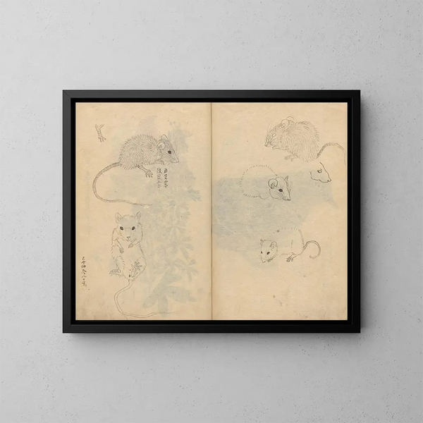 Carnet de croquis Pl092 - Ariyoshi Kondo — inramlat konstverk på väggen
