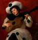 Arlequin med en gitarr - Giacinto Tesio — vy av konstverket