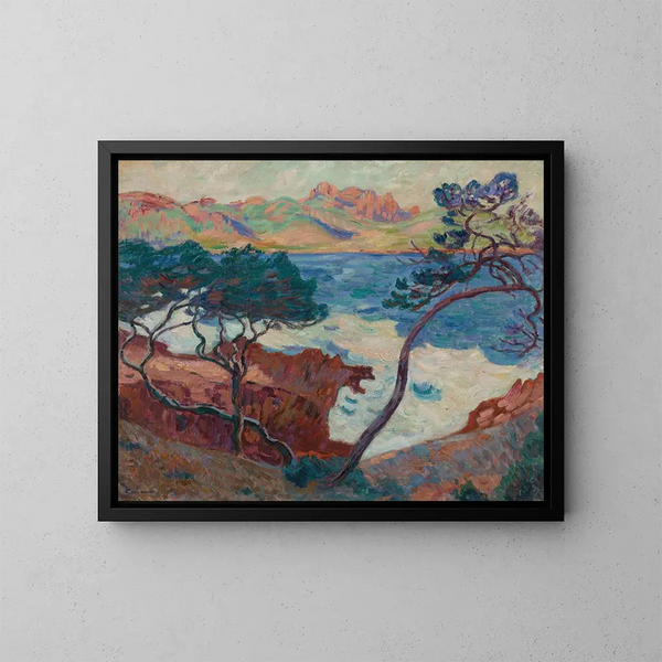 Agay - Armand Guillaumin — inramlat konstverk på väggen