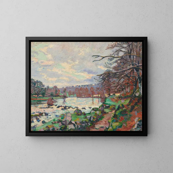 Barrage de Genetin à Crozant - Armand Guillaumin — inramlat konstverk på väggen