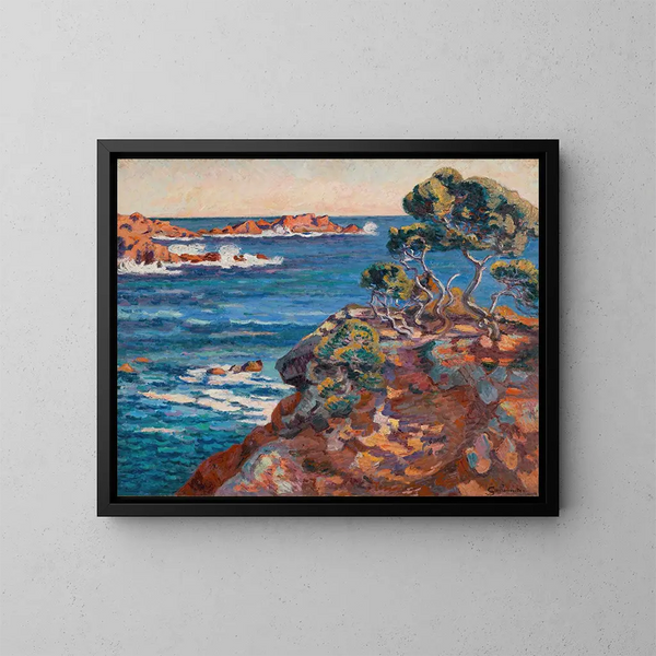 Bord de mer à Agay - Armand Guillaumin — inramlat konstverk på väggen