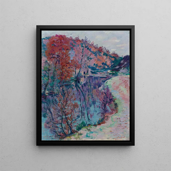 Bords de la Sedelle Crozant - Armand Guillaumin — inramlat konstverk på väggen