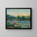 Bords de rivière - Armand Guillaumin — inramlat konstverk på väggen