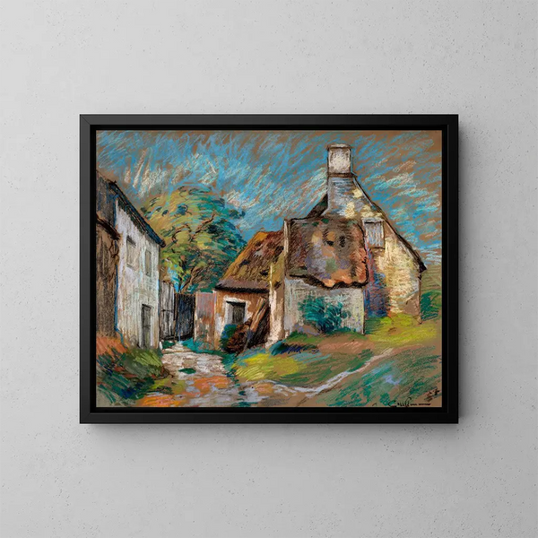 stugor - Armand Guillaumin — inramlat konstverk på väggen