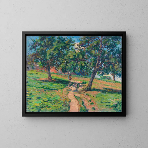 Chemin de Damiette - Armand Guillaumin — inramlat konstverk på väggen