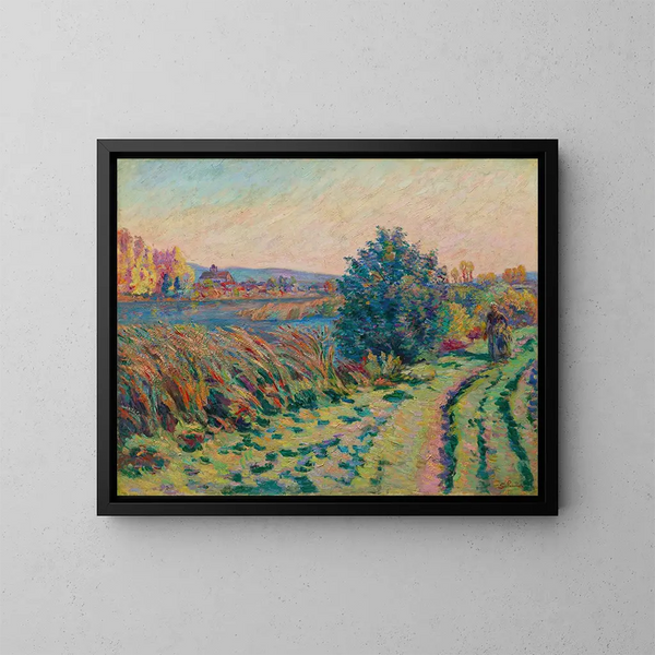 landsväg - Armand Guillaumin — inramlat konstverk på väggen