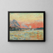 den sammanflödande floden Seine och Marne i Ivry - Armand Guillaumin — inramlat konstverk på väggen