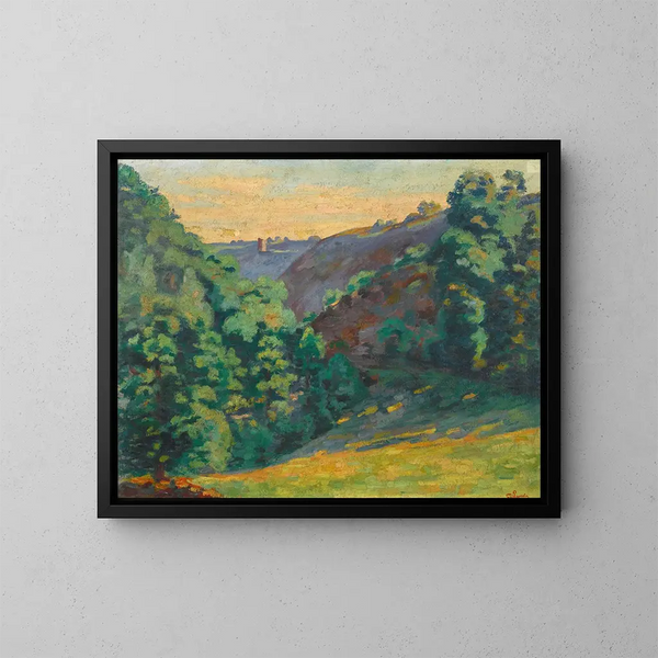 Crozant, ravinen av Sédelle, Folie - Armand Guillaumin — inramlat konstverk på väggen