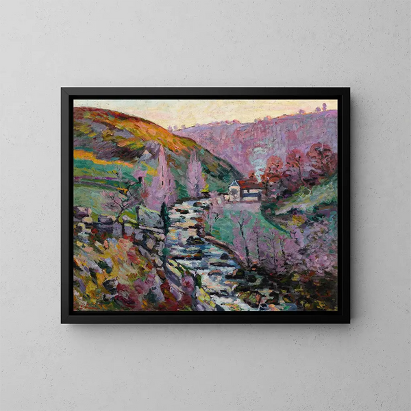 Crozant, kvällens galenskap - Armand Guillaumin — inramlat konstverk på väggen