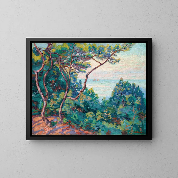 Côte d'Azur - Armand Guillaumin — inramlat konstverk på väggen