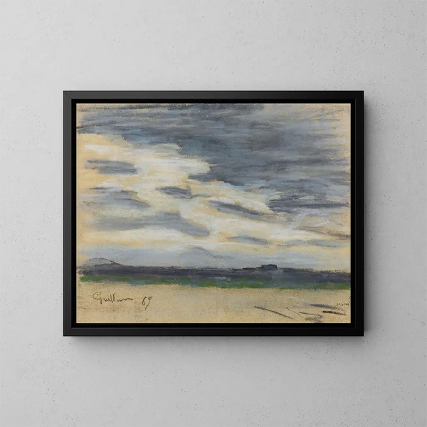 Studie av himlen - Armand Guillaumin — inramlat konstverk på väggen