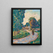 kvinna på en väg i Épinay - sur - Orge - Armand Guillaumin — inramlat konstverk på väggen