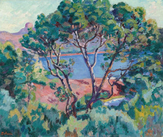 La Baie d'Agay - Armand Guillaumin — vy av konstverket