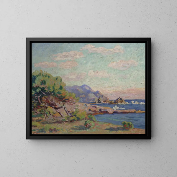 La Pointe du Lou Gaou - Armand Guillaumin — inramlat konstverk på väggen