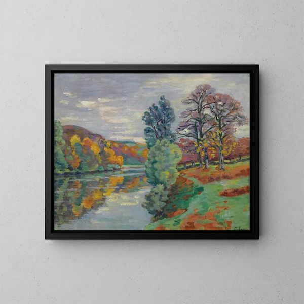 La Roche De L’echo, Crozant (1913) - Armand Guillaumin — inramlat konstverk på väggen