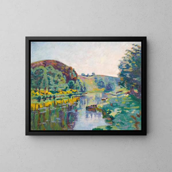 La Roche de l'Écho à Crozant - Armand Guillaumin — inramlat konstverk på väggen