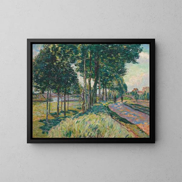 La Seine à Charenton - Armand Guillaumin — inramlat konstverk på väggen
