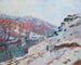 La vallée de la Sedelle sous la neige - Armand Guillaumin — vy av konstverket