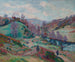 Le Pont Charraud à la Creuse - Armand Guillaumin — vy av konstverket