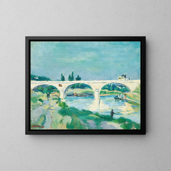 Le Pont de Charenton, Île-de-France - Armand Guillaumin — inramlat konstverk på väggen